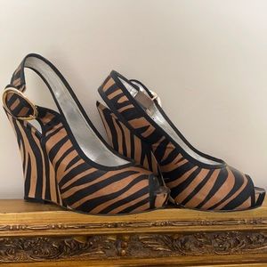 Jessica Simpson Leopard Wedge Heels